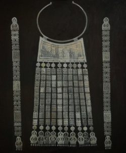 Семен Луканси, Серия «Якутские украшения», № 3, холст, масло, 60х50 см, 2016