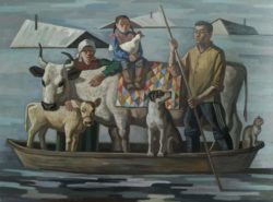 «Бедствие», холст, масло, 150х200 см, 2018