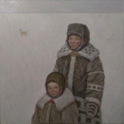 Правая часть диптиха «На севере», х.м., 100х100 см, 2020 г.